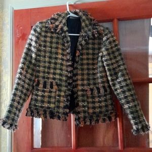 Harris Wallace NY tweed blazer